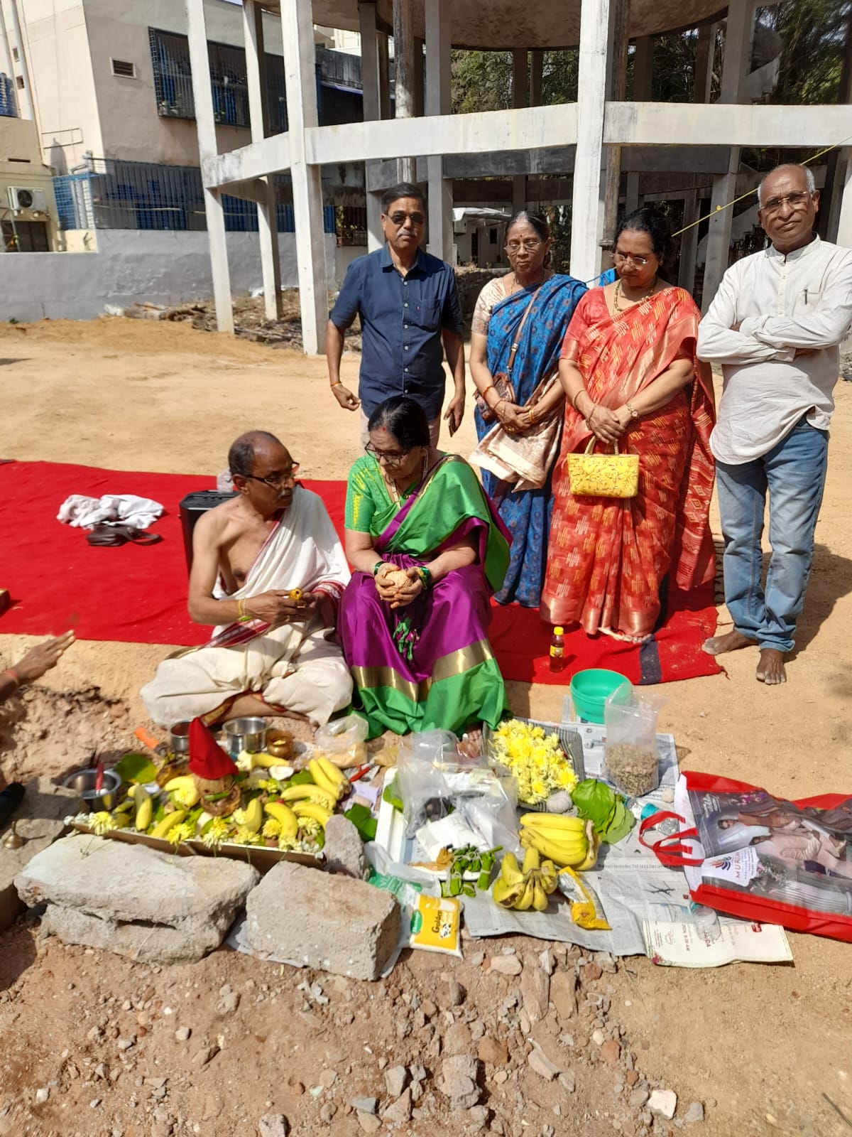  Bhoomi puja on 14 Februry 2024 at 10. 45 AM in the premises of Senior Citizen Association site,HTC.